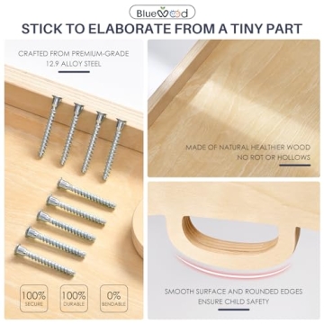 BlueWood 7-in-1 Pikler Triangle - Indoor Playset for Kids