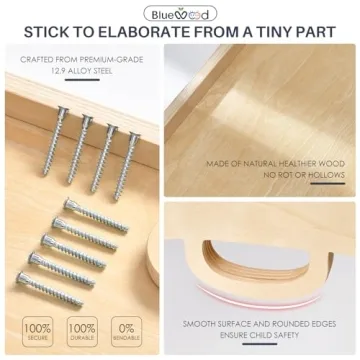 BlueWood 7-in-1 Pikler Triangle - Indoor Playset for Kids