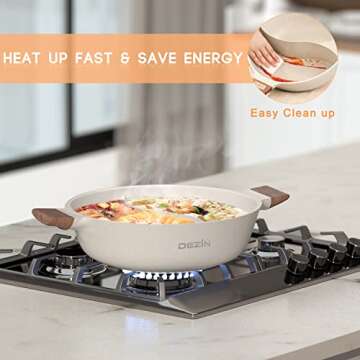 Dezin 5-QT Double-flavor Hot Pot for Family Meals