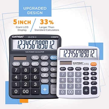Premium Commercial Large 12-Digit Calculator for Easy Use