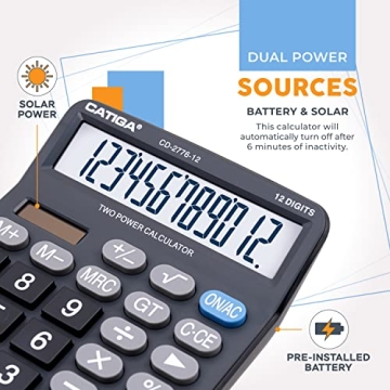 Premium Commercial Large 12-Digit Calculator for Easy Use