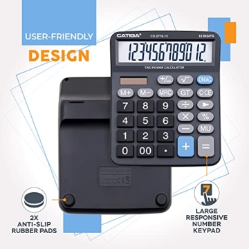 Premium Commercial Large 12-Digit Calculator for Easy Use