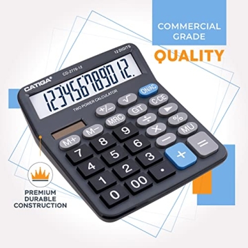 Premium Commercial Large 12-Digit Calculator for Easy Use