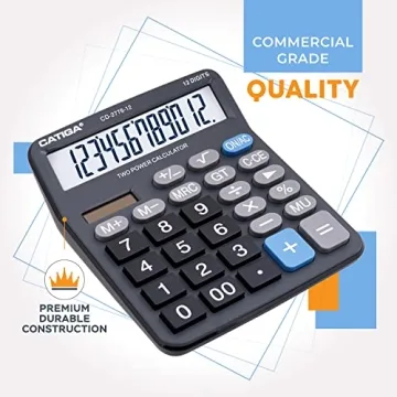Premium Commercial Large 12-Digit Calculator for Easy Use