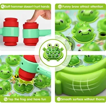 Whack A Frog Game Toy for Toddlers Interactive Learning Fun