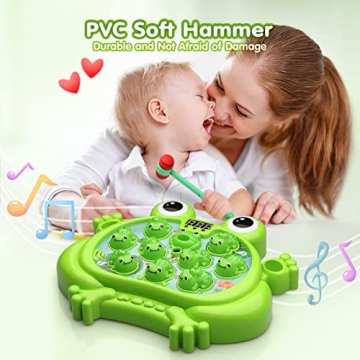 Whack A Frog Game Toy for Toddlers Interactive Learning Fun