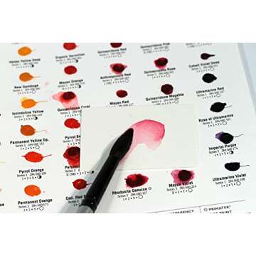 Daniel Smith 238 Watercolor Dot Color Chart, 4 Sheets, 1900482, 4 Count (Pack of 1)