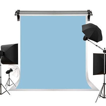 Kate 8ft×10ft Solid Light Blue Backdrop - Perfect for Portraits and Events