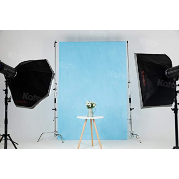 Kate 8ft×10ft Light Blue Backdrop for Studio Photography