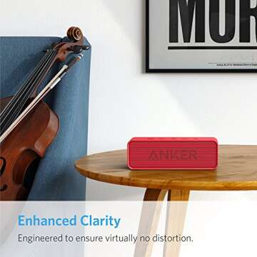 Anker Soundcore Portable Bluetooth Speaker with 24-Hour Playtime