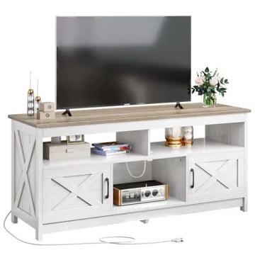 YITAHOME Farmhouse TV Stand with Storage for 60-65 Inch TVs