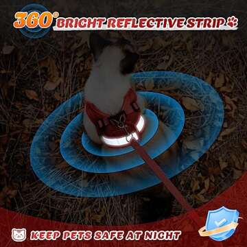 Supet Cat Harness & Leash Set - Soft Mesh for Walking