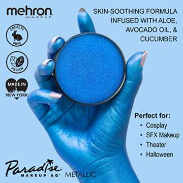 Mehron Makeup Paradise AQ Face & Body Paint - Vibrant Water Activated Color