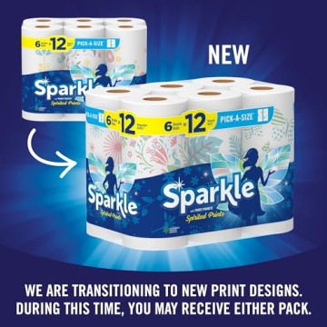 Sparkle Pick-A-Size Paper Towels with Spirited Prints