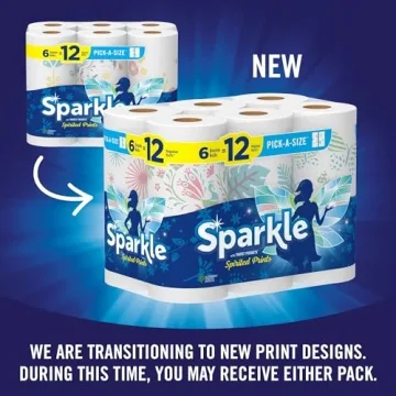 Sparkle Pick-A-Size Paper Towels with Spirited Prints