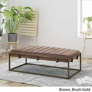 GDFStudio Modern Fabric Ottoman Bench - Stylish & Versatile