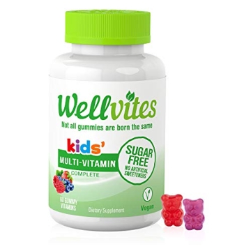 Wellvites Kids Multivitamin Gummies - Sugar Free, Vegan