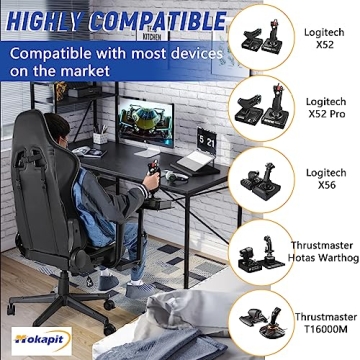Mokapit Adjustable Flight Simulator Cockpit for Flight Sim Enthusiasts