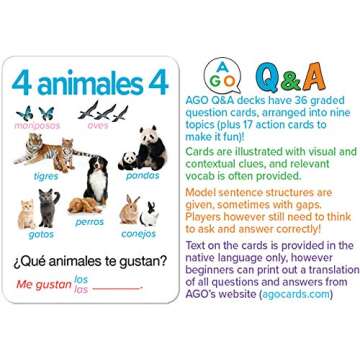 AGO En Español Card Game - Fun Spanish Learning Game