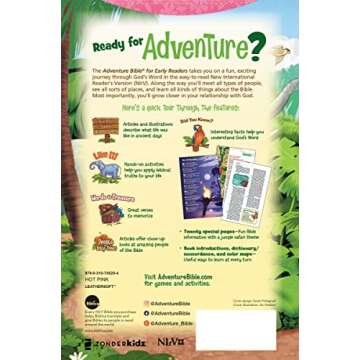 NIrV, Adventure Bible for Early Readers, Leathersoft, Pink, Full Color