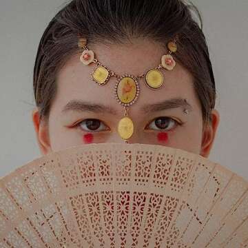 Emsiok 3-Pack Vintage Wooden Folding Fans, Sandalwood Hand Fans with Tassel for Women, Foldable Wedding Favors, Baby Showers