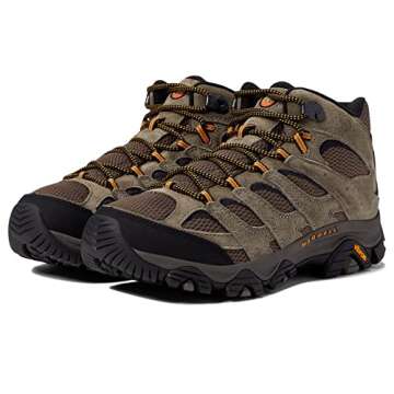 Merrell Men's Moab 3 Mid Hiking Boot, Walnut, 11