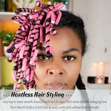 Royota 30PCS 9.45" Heatless Flexible Curling Rod, Skinny Small Flexi Rod Soft Twist Foam Hair Rollers for Tight Curl Women Girl Home Use Long and Short Hair (0.31 x 9.45 Inch, Random Color)