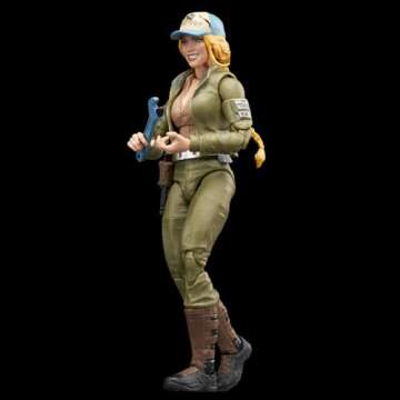 G.I. Joe Classified Series Retro Cardback Courtney “Cover Girl” Krieger, Collectible 6 Inch Action Figure with 9 Accessories