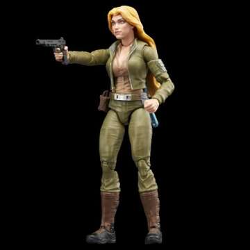 G.I. Joe Classified Series Retro Cardback Courtney “Cover Girl” Krieger, Collectible 6 Inch Action Figure with 9 Accessories