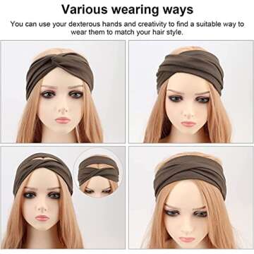 DRESHOW 8 Pack Stylish Headbands for All Occasions