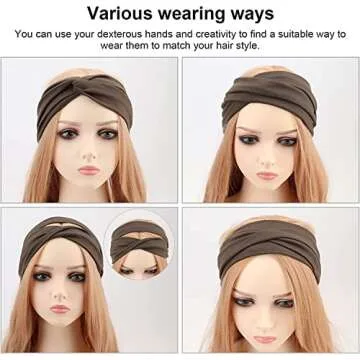 DRESHOW 8 Pack Stylish Headbands for All Occasions