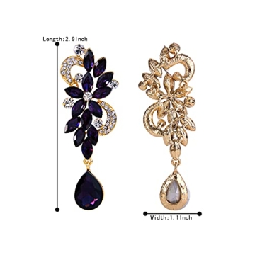BriLove Women's Dangle Earrings for Weddings and Parties