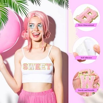 104 Self-Adhesive Chenille Patches for Creative Gifts