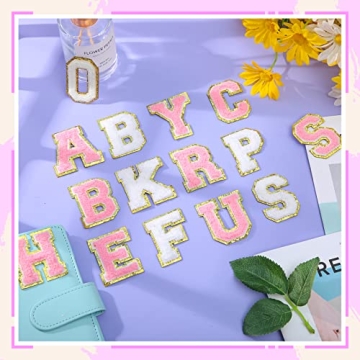 104 Self-Adhesive Chenille Patches for Creative Gifts