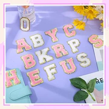 104 Self-Adhesive Chenille Patches for Creative Gifts