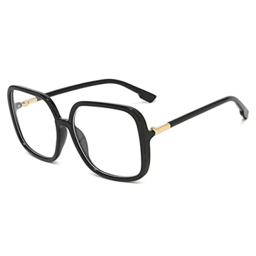 bullabulling Retro Square Reading Glasses For Women Blue Light Blocking Oversized Eyeglass Frames La...
