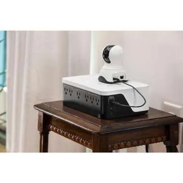 APC UPS Battery Backup & Surge Protector, 500VA UPS with 4 Backup Battery Outlets, Type C USB Charging, BE500G3 Back-UPS