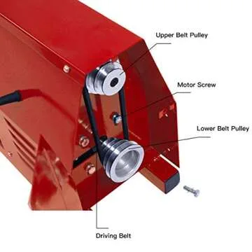 Goplus 1/2HP 4 Speed 40" Power Wood Turning Lathe 14" x 40" Benchtop Wood Lathe