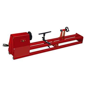 Goplus 1/2HP 4 Speed 40" Power Wood Turning Lathe 14" x 40" Benchtop Wood Lathe