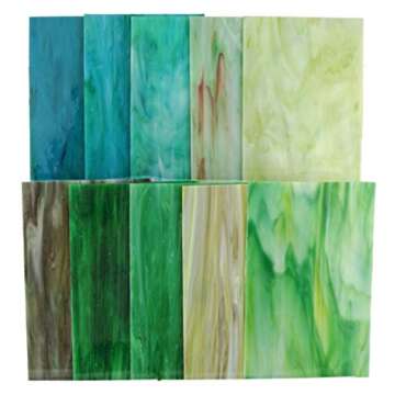 Lanyani Stained Glass Sheets Pack - Perfect for Crafting!