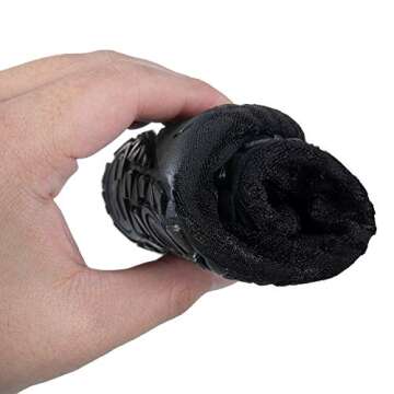 NING MENG Womens Mens Water Shoes Swimming Socks Barefoot Beach Pool Shoes Quick-Dry Aqua Yoga Socks Surf Beach Shoes(Black/T,9.5/10.5 Women,8.5/9 Men)