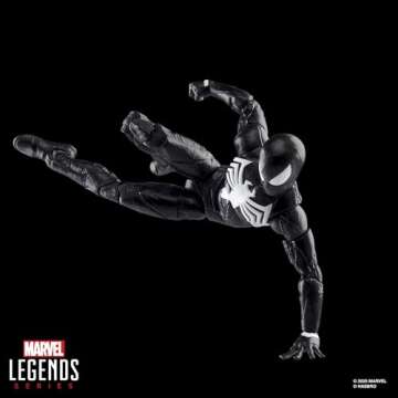 Marvel Legends Series Gamerverse Peter Parker Black Suit, Spider-Man 2 Video Game-Inspired Collectible 6 Inch Action Figure