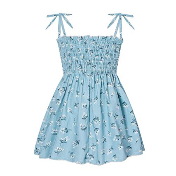 Adorable Toddler Baby Girl Floral Summer Dress with Ruffles for Parties
