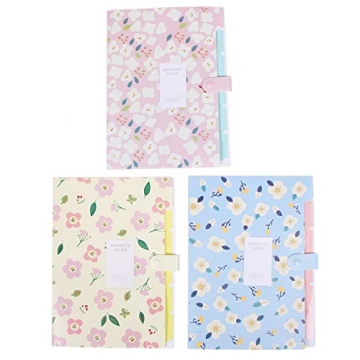JETEHO Floral Expanding File Folders for School and Office