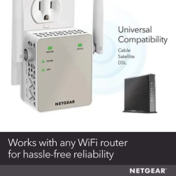 NETGEAR Wi-Fi Range Extender: 1500 Sq Ft Coverage & 1200Mbps Speed
