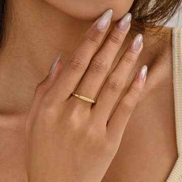 Stylish YeGieonr 925 Sterling Silver Stackable Ring