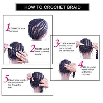 6 PCS/Lot Goddess Locs Crochet Hair 20 Inch Wavy Curly Faux Locs Crochet Hair Braiding Hair With Curly End Soft Locs Crochet Goddess Locs Synthetic Braids Crochet Locs Braiding Hair (20" 6 Packs, #1B)