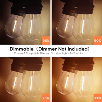 Banord 102FT Outdoor String Lights for Patio Parties