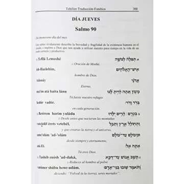 Salmos de David Tehilim Hebreo Español con Fonética