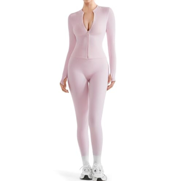 SUUKSESS Seamless Ribbed Workout Set for Women